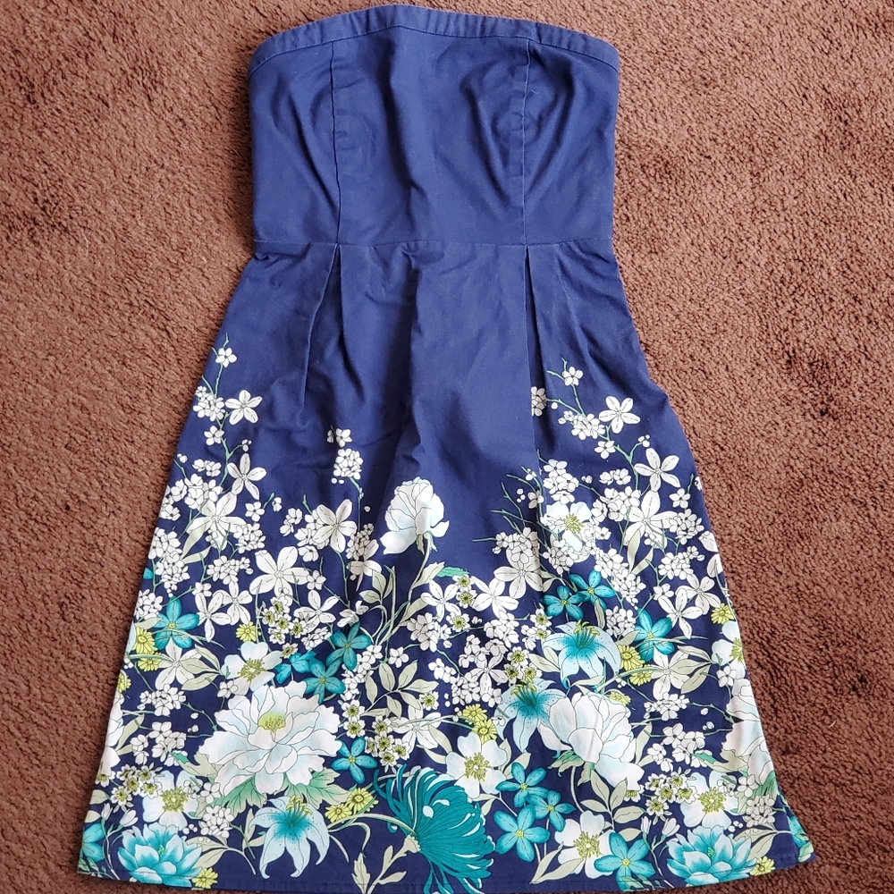 Old Navy Blue Floral Dress